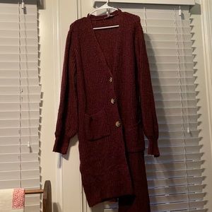 Looong sweater cardigan